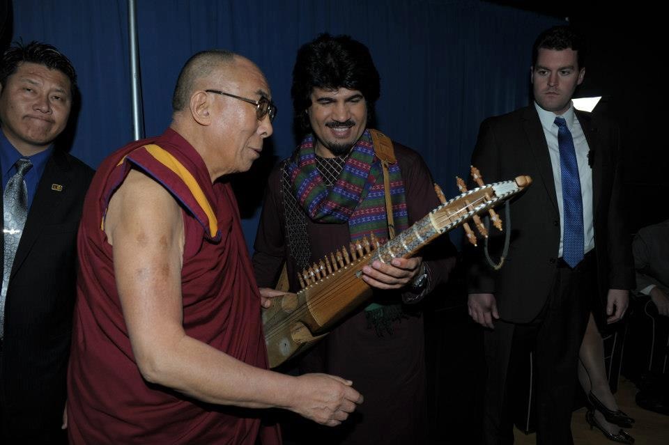 Homayoun Sakhi with Dalai Lama
